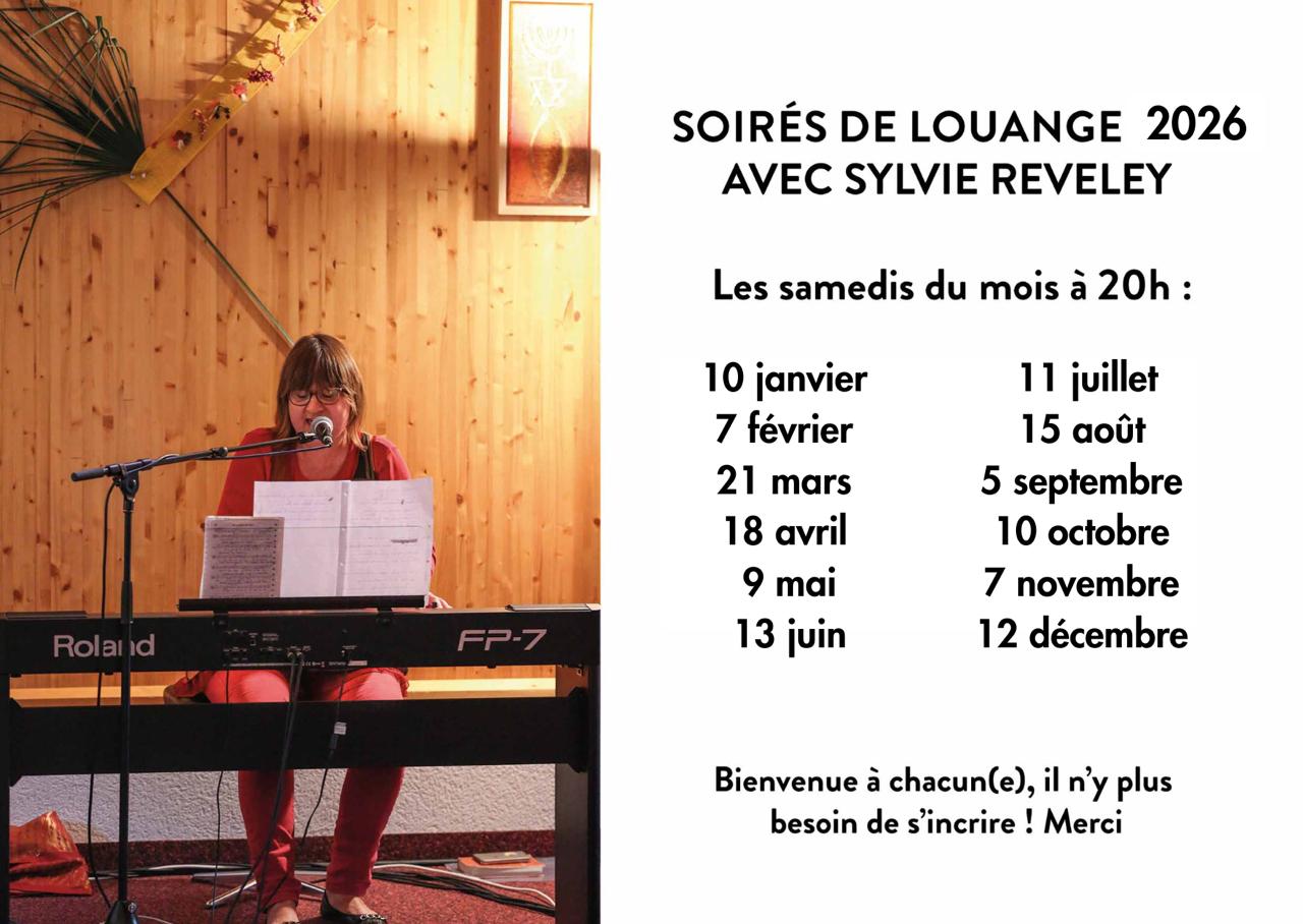 liste de dates des soirees de louange 2026